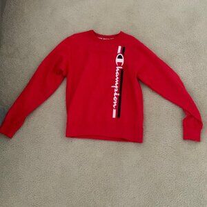 Red Champion Crewneck